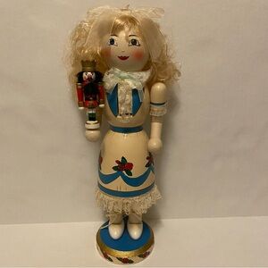 Wooden Clara Nutcracker Figure The Nutcracker Suite Ballet with Mini Nutcracker